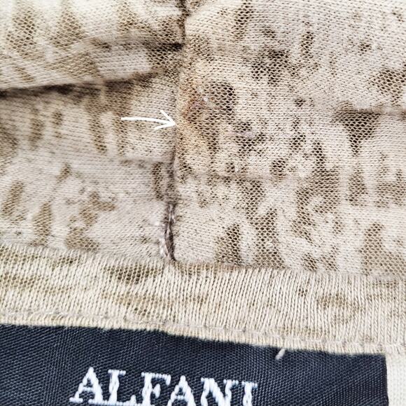 Alfani Woman Beige Tan Open Front Long-sleeved Draped Cardigan Women's Size OX - Picture 6 of 6